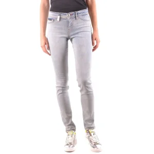 Philipp Plein Jeans Donna Blu con Zip Bottone Tasche Anteriori Posteriori in Cotone 94% Elastan 2% Poliestere 4% Primavera/Estate B_35854
