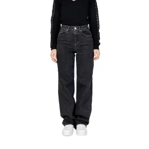 Only Jeans Donna Neri con Zip Bottone Tasche Anteriori Posteriori in Cotone 99% Elastan 1% Autunno/Inverno 15235241