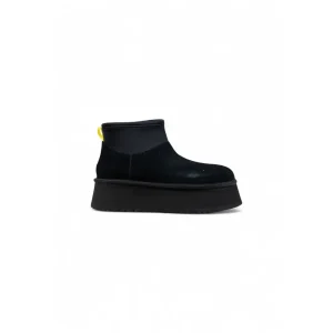 Ugg Stivali Donna Neri Plateau Stivaletti Camoscio 100% 1168170